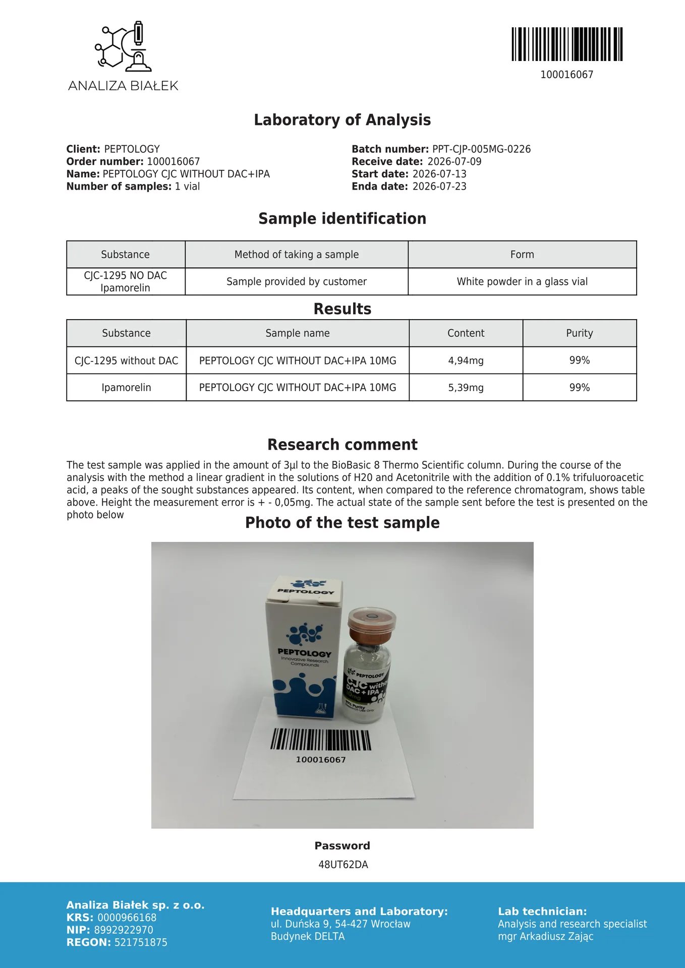 CJC-1295 brez DAC 5 mg + Ipamorelin 5 mg – Kombiniran kompleks GHRH + GH-sekretagog – slika 2