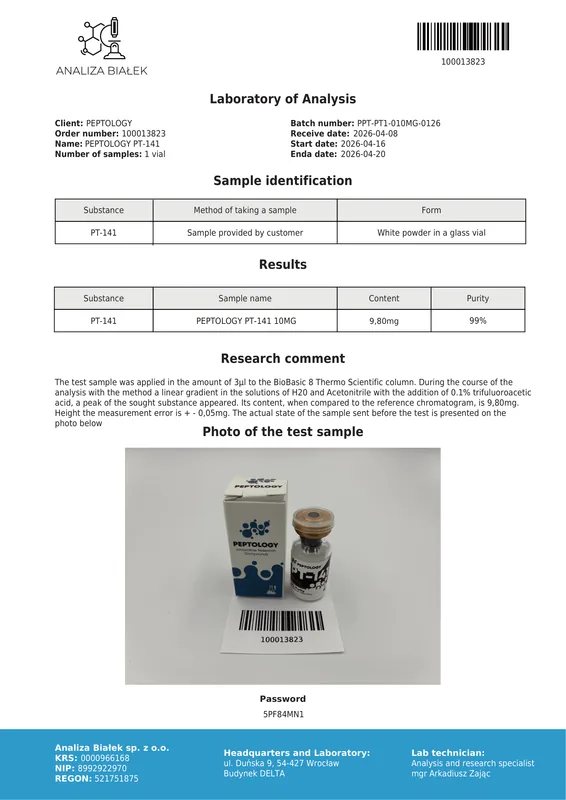 PT-141 (Bremelanotide) 10 mg – melanokortinski agonist – slika 2